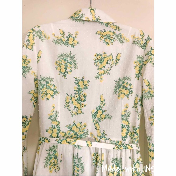 EMILIA WICKSTEAD Aisha belted floral-print cotton-blend midi shirt dress - Picture 11 of 14